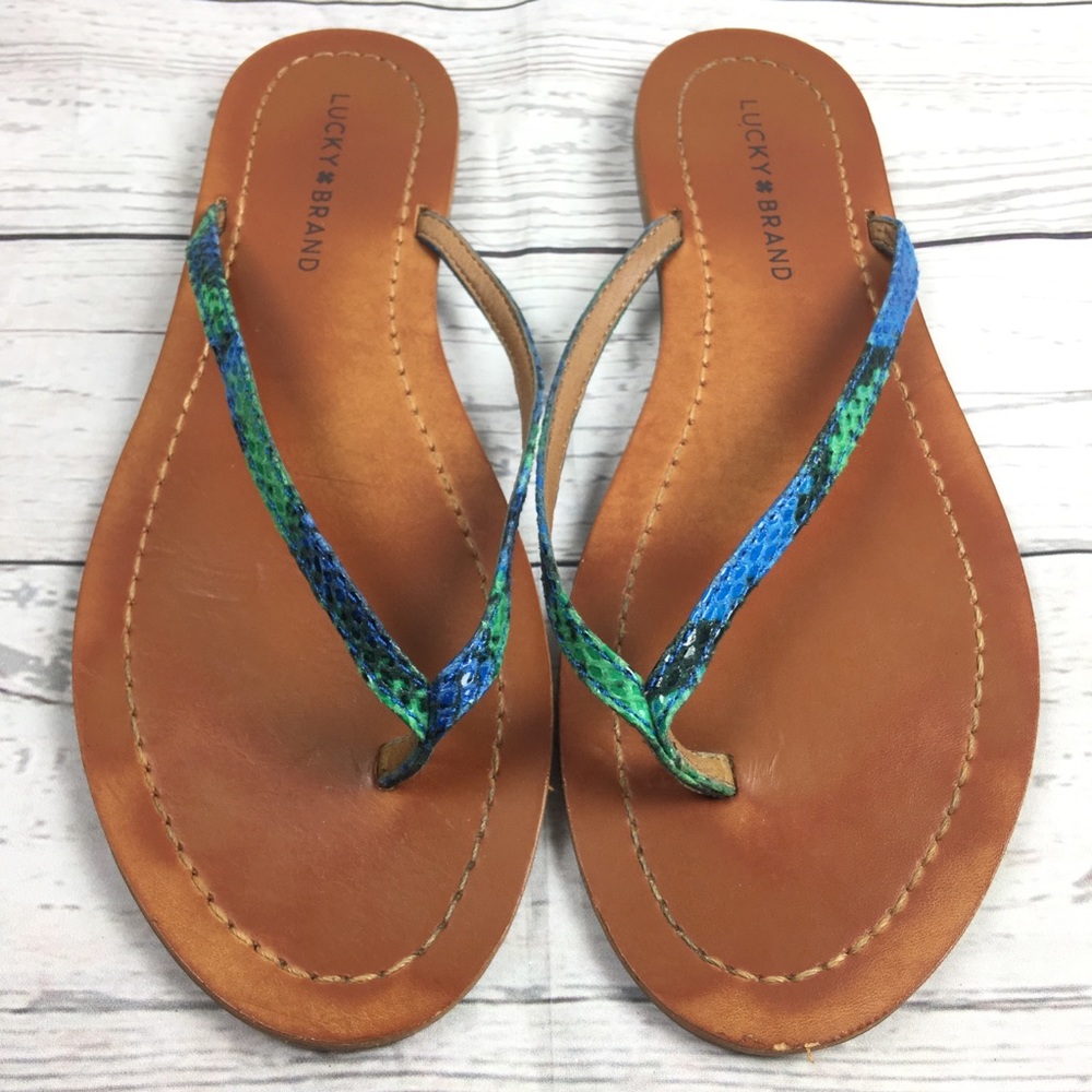 Lucky Brand Snakeskin Sandals Size 9